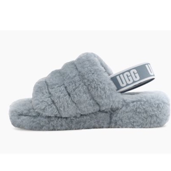 UGG FLUFF YEAH SLIDE COLOR:ASH - Picture 4 of 6